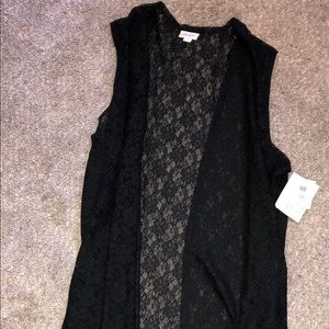 LuLaRoe Black Joy Vest NWT